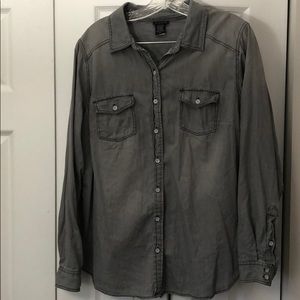 Grey ‘Denim’ Button Shirt